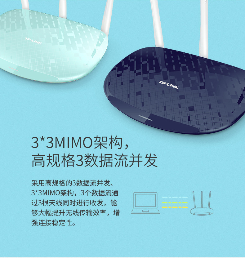 tp-link智能无线路由器TL-WR886N高速宽带光纤wifi穿墙45