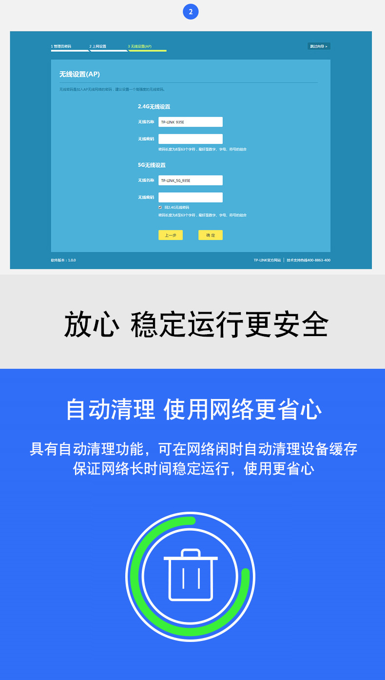 TP-LINKTL-R470GP-AC千兆有线路由器 5口POE组网AC管理