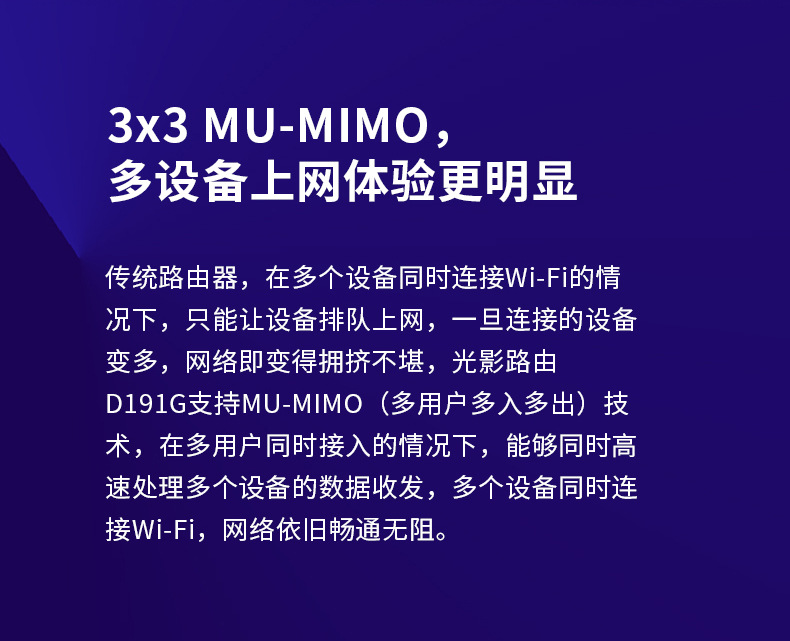 水星1900M双频5G千兆口六线 D191g易展无线路由器批发高