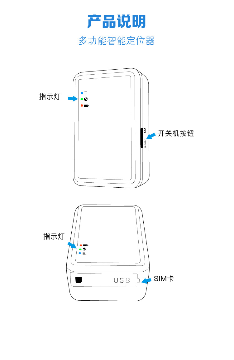 4G无线GPS定位器超长待机强磁便携带车载gps追踪器车队管