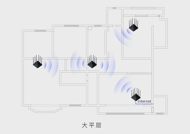 TP-LINK AC1900全千兆端口5G双频无线路由器TL-WDR7660千