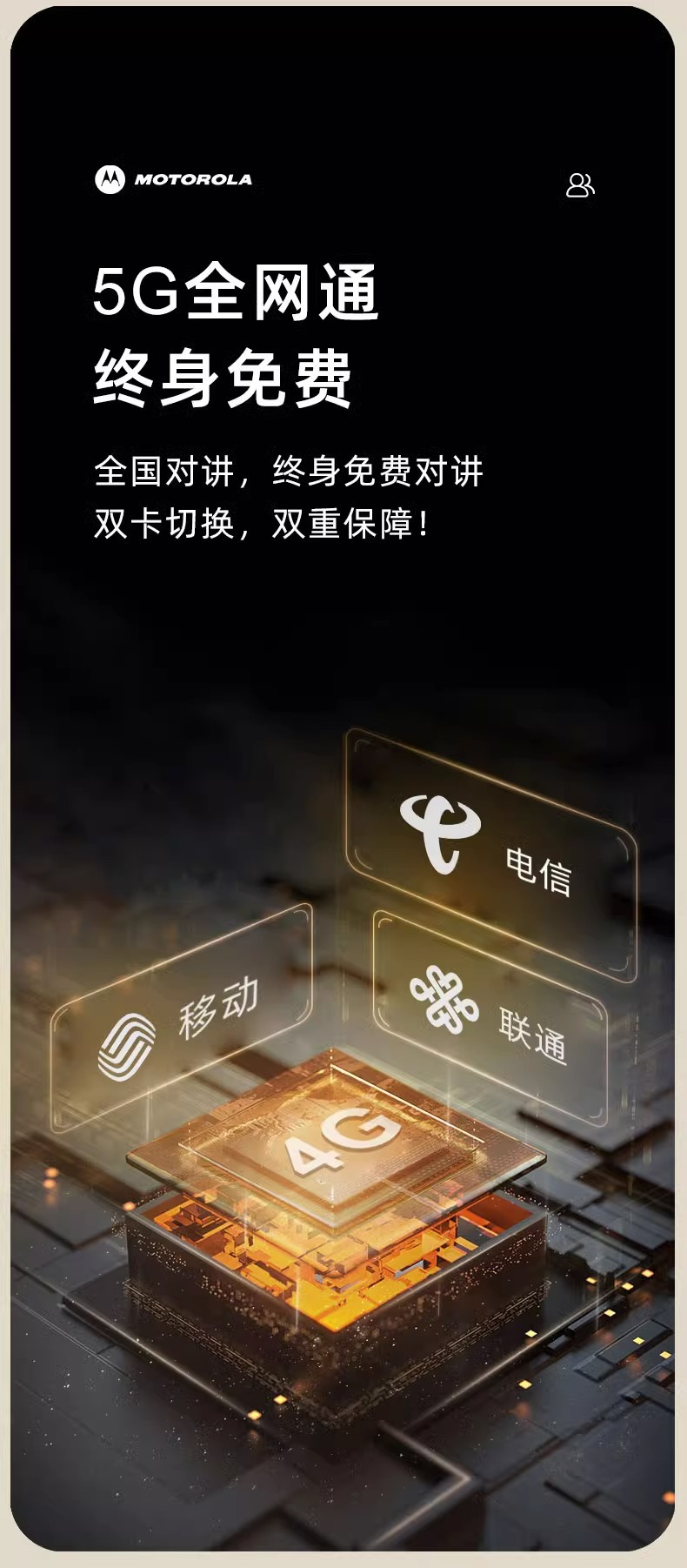 摩托5G公网对讲机户外全国5000公里车队4G插卡无线