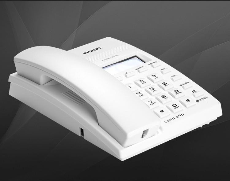 飞利浦CORD040固定电话机办公室来电显示坐机 家用酒店座